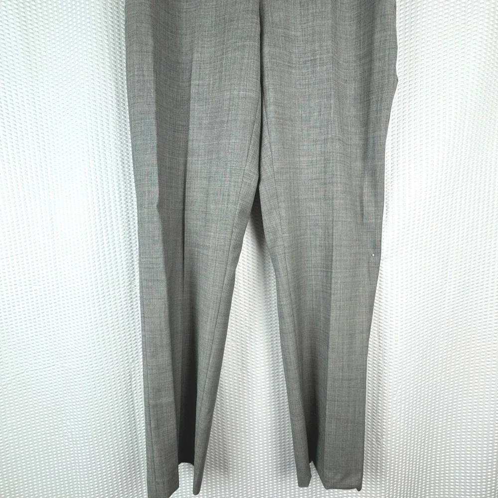 Egara Mens Gray Wool Dress Pants Size 34 Waist Trousers Tweed Business‎ Classic